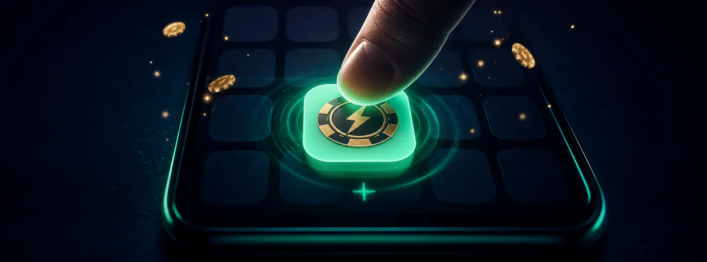 Persona añadiendo el acceso de Nano Casino a la pantalla de inicio del celular