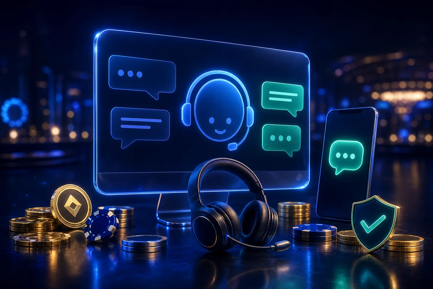 Agente de soporte de Casino Nano atendiendo a un jugador por chat